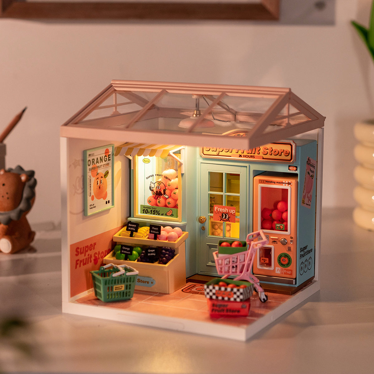 ドールハウス KidKraft So Chic Wood Dollhouse, Almost 4' Tall with Wheels